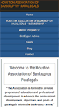Mobile Screenshot of houstonbankruptcyparalegals.org